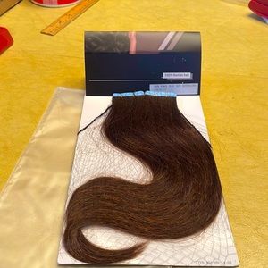 NWT-Human Hair Wig Hair Tape Extensions 14” Color 2# Reddish Brown